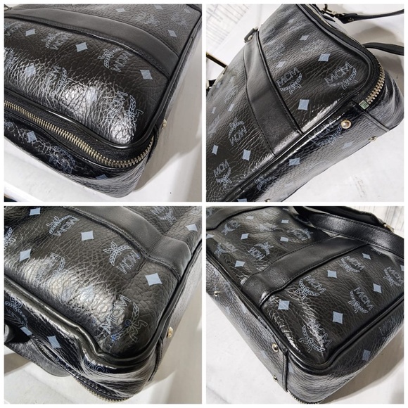 Authentic MCM Visetos Briefcase/Laptop Bag Black - Picture 11 of 15